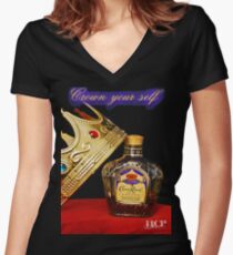 Crown Royal Women's Fitted V-Neck T-Shirt