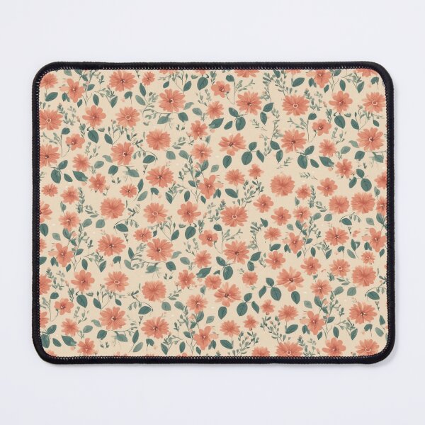 Item preview, Small orange peach flowers pattern  designed and sold by Moonde04.