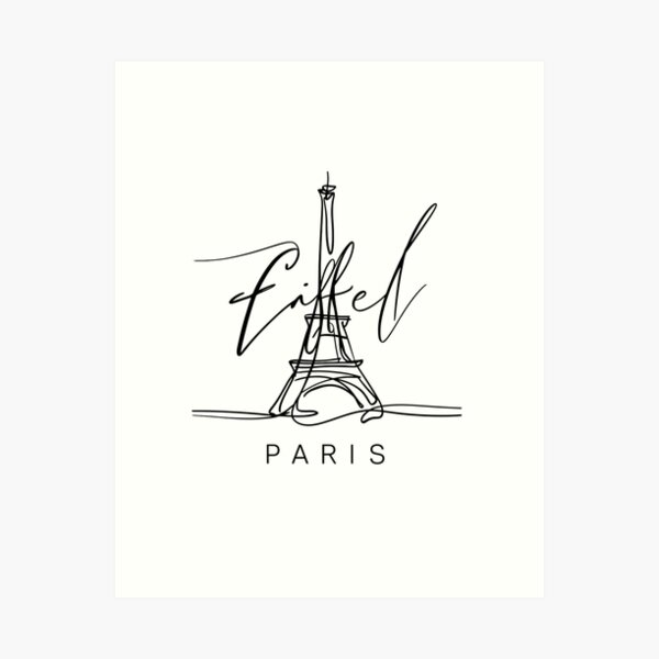 Artikel-Vorschau von Elegante Eiffelturm-Skizze - Paris-Kollektion, designt und verkauft von Kookie Tarp.