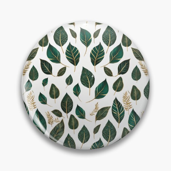 Item preview, gold and emerald leaves pattern texture designed and sold by Moonde04.