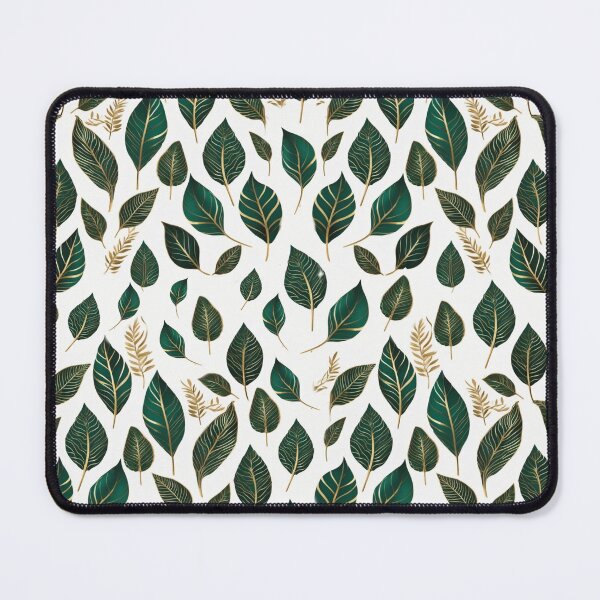 Item preview, gold and emerald leaves pattern texture designed and sold by Moonde04.