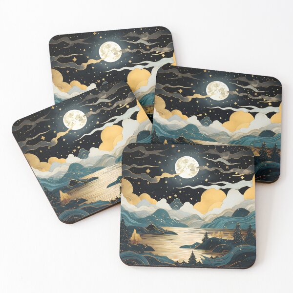 Item preview, Starlit Peaks and Ocean Currents designed and sold by ArteeInnovation.