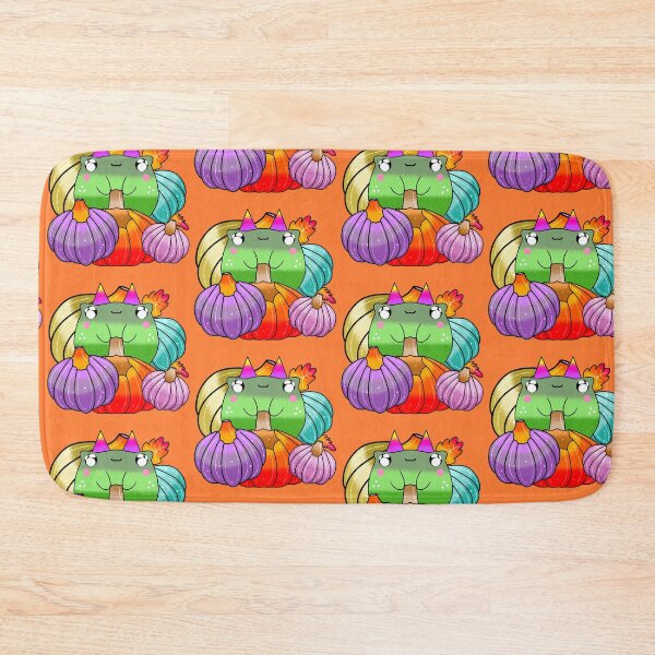Item preview, Devils Cute Orange kawaii pumpkin halloween frog designed and sold by Quacktails.