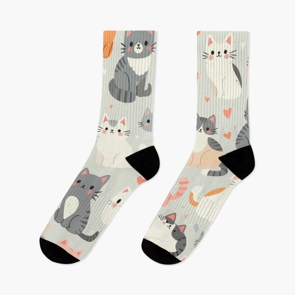 Item preview, Pastel Cat pattern designed and sold by Coffee Lifestyle.