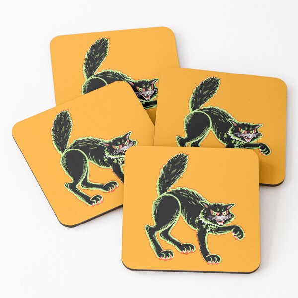 Item preview, Vintage Style Halloween Die Cut Witch's Cat Art designed and sold by Michaelofthe80s.