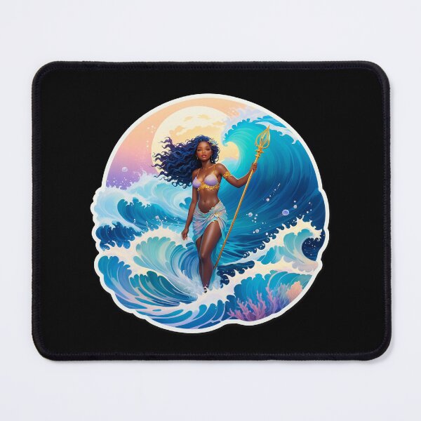 Item preview, Oceanic goddess commanding the waves designed and sold by artwaves.