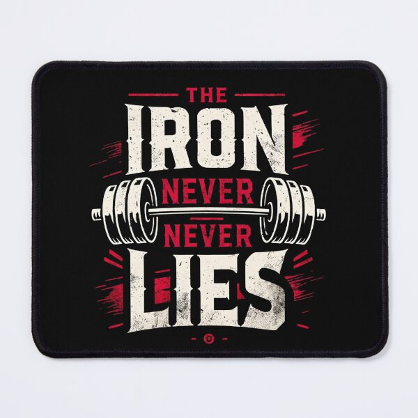 Item preview, Gym the Iron never LIES designed and sold by Origami-BA.