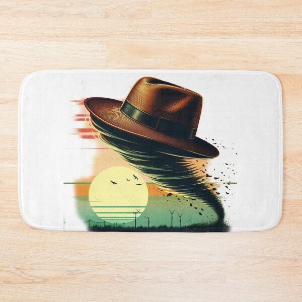 Item preview, Giant hat tornado in city, objects swirling around. designed and sold by freackly.