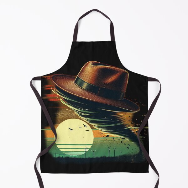 Item preview, Giant hat tornado in city, objects swirling around. designed and sold by freackly.