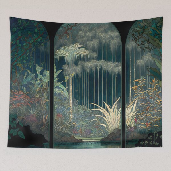 Item preview, Tropical Jungle Art Nouveau wall-design Series designed and sold by SenkiAlphonse.