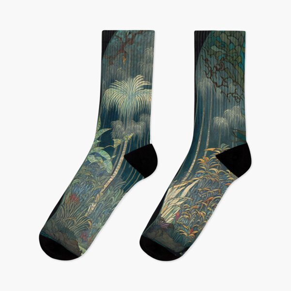 Artikelvorschau, Tropical Jungle Art Nouveau Wanddesign-Serie entworfen und verkauft von SenkiAlphonse.