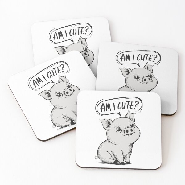 Item preview, Am I Cute Pig? designed and sold by PragmaticP.