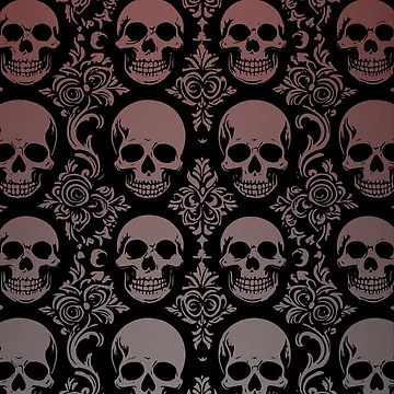 Artwork thumbnail, Skeleton Pattern 2 by LegoyaDesign