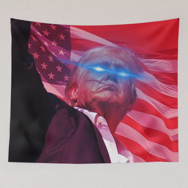 Item preview, Trump Fight Laser Eyes designed and sold by apricot-tees.