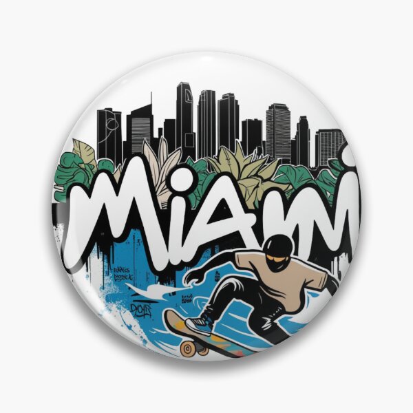 Item preview, Miami Vibes Tshirt Urban Miami Art in Motion Tshirt Miami Skate Shirt Urban Street T-Shirt Casual Miami Tee designed and sold by piketo.