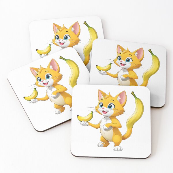Item preview, "Kitty Goes Bananas" designed and sold by Artekinium.