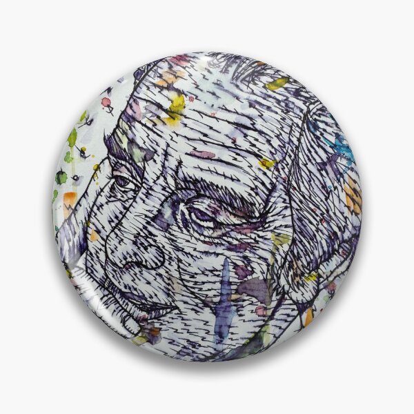 Item preview, ITALO CALVINO watercolor and ink portrait designed and sold by lautir.