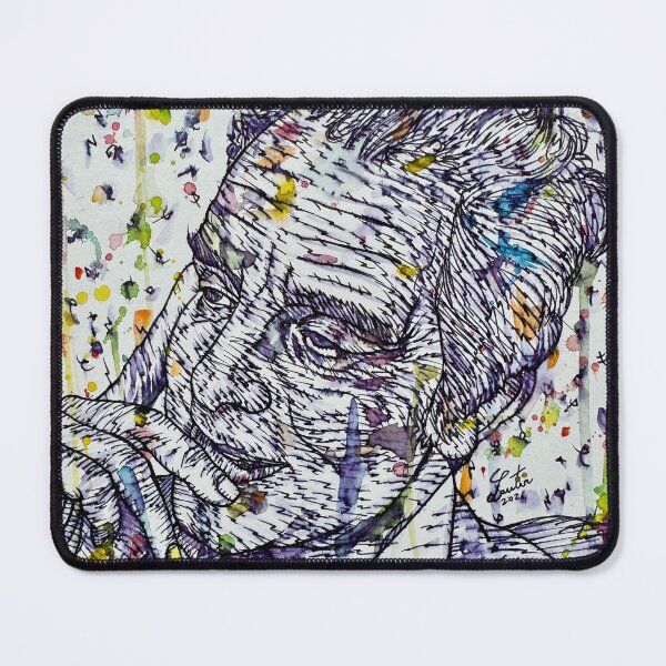 Item preview, ITALO CALVINO watercolor and ink portrait designed and sold by lautir.