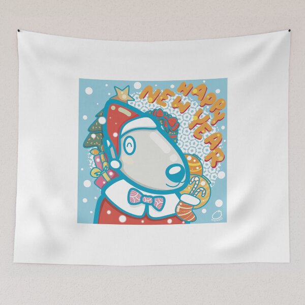 Item preview, Happy New Year’s gift wrap santa hat designed and sold by tennstudio.