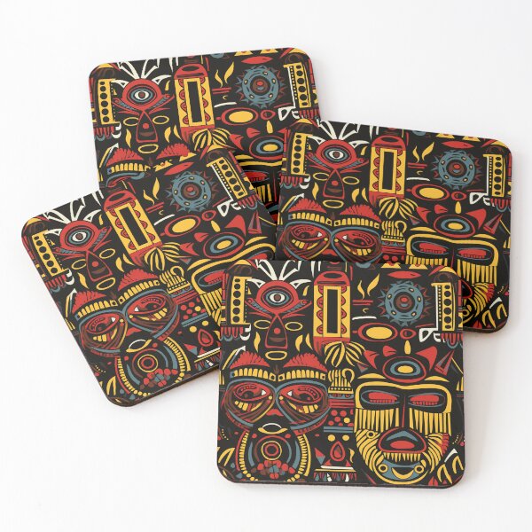 Item preview, Enigmatic Tribal Tiki Mask designed and sold by mittie101.