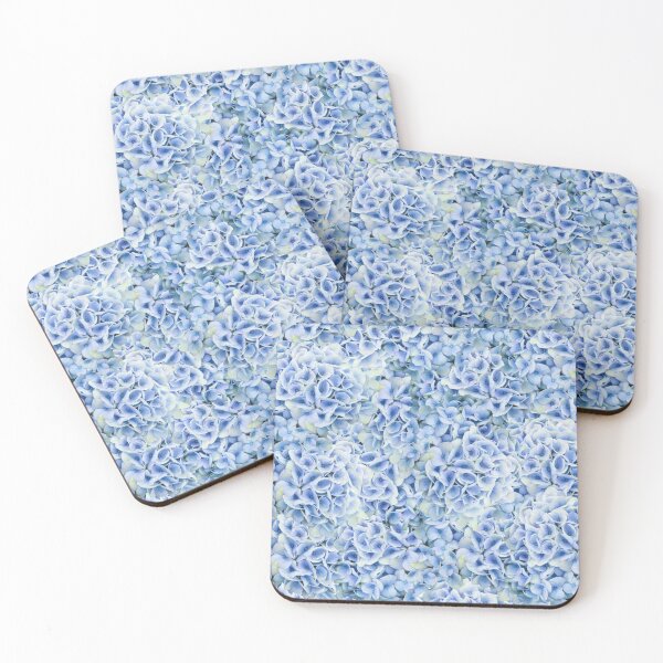 Item preview, Hydrangeas - floral pattern in light blue designed and sold by MarionsArt.