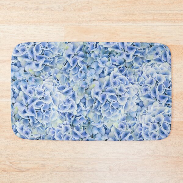 Item preview, Hydrangeas - floral pattern in light blue designed and sold by MarionsArt.