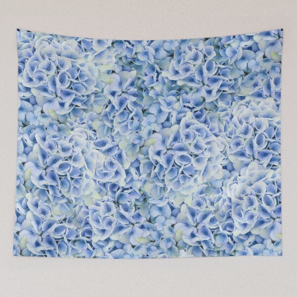 Item preview, Hydrangeas - floral pattern in light blue designed and sold by MarionsArt.