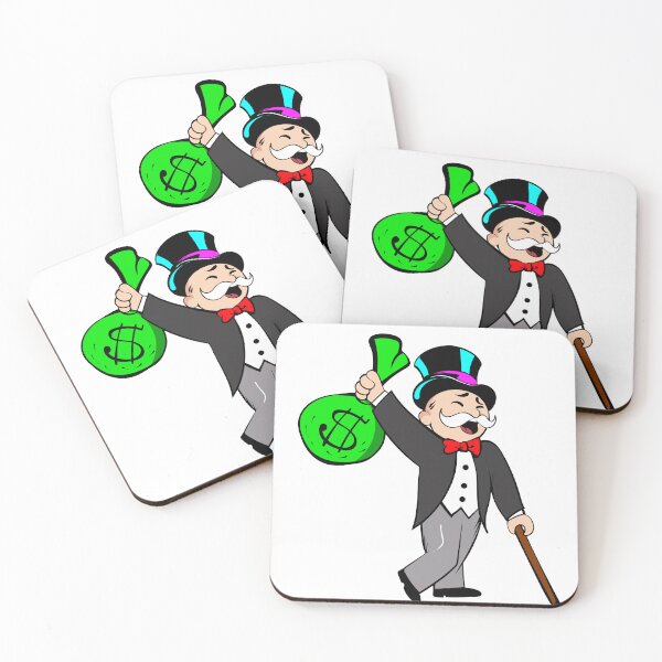 Item preview, Monopoly Man Holding Bag of Money designed and sold by DonVivaldo.