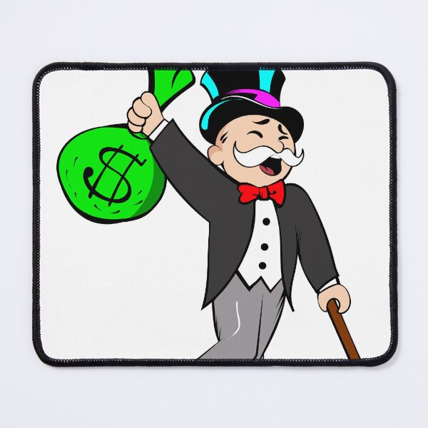 Item preview, Monopoly Man Holding Bag of Money designed and sold by DonVivaldo.