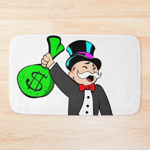 Item preview, Monopoly Man Holding Bag of Money designed and sold by DonVivaldo.