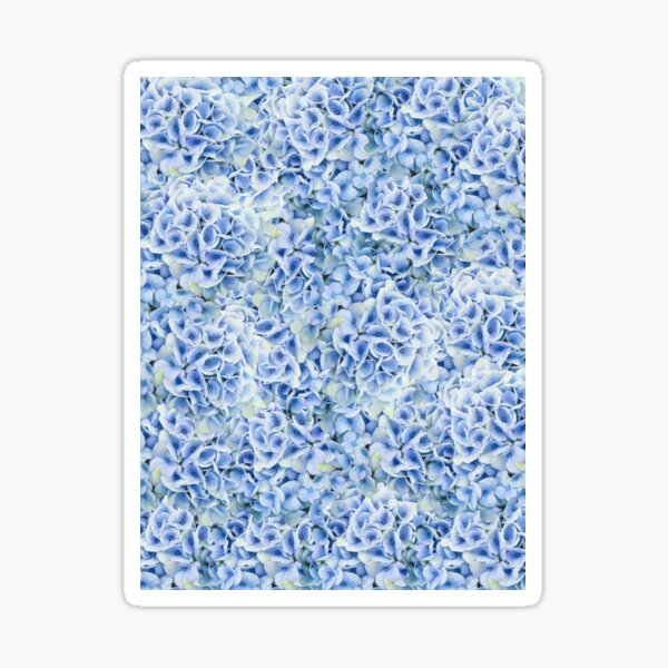 Item preview, Hydrangeas - floral pattern in light blue designed and sold by MarionsArt.