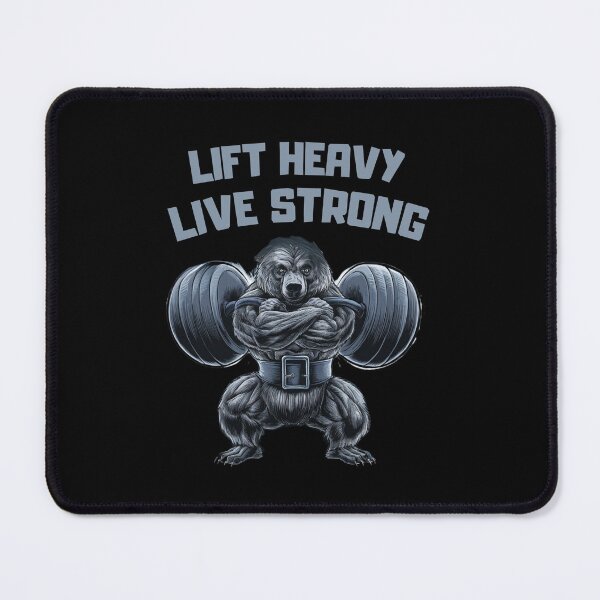 Item preview, kettlebell Lift Heavy Live Strong designed and sold by artchic4you.