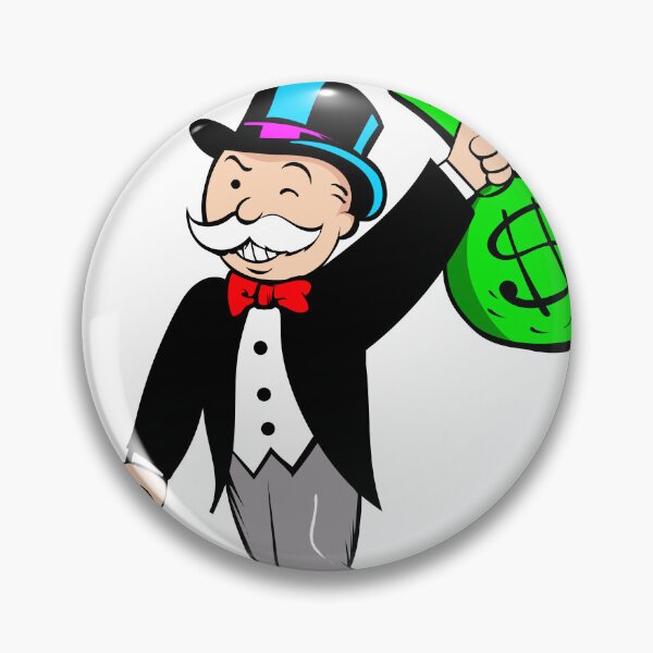 Item preview, Monopoly Man Blinking and Holding Bag designed and sold by DonVivaldo.