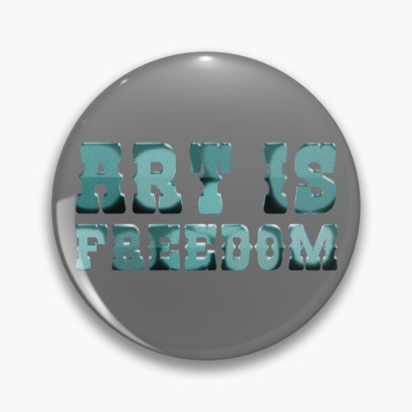 Item preview, 'Art is Freedom' 3D halftone typography designed and sold by trepiu.