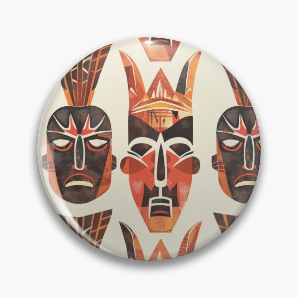 Item preview, Ethnic Tiki Mask Art designed and sold by mittie101.