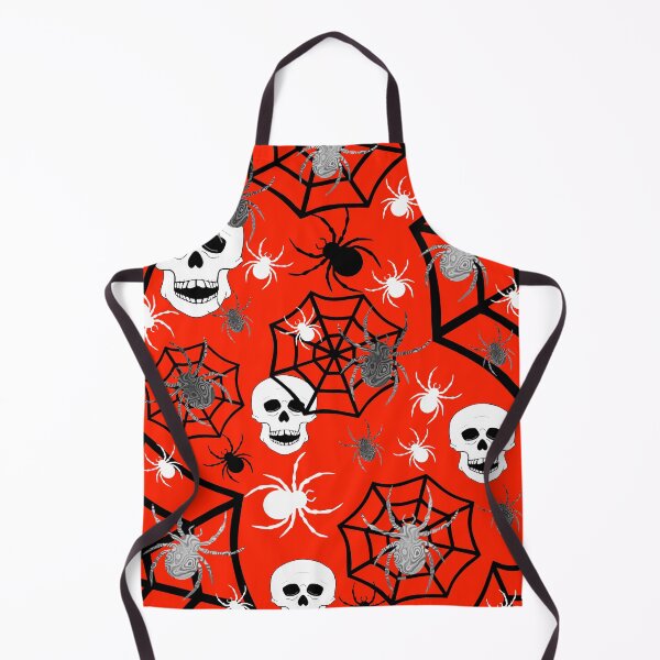 Item preview, Red Halloween Skulls And Spider Web designed and sold by Sartoris Art.