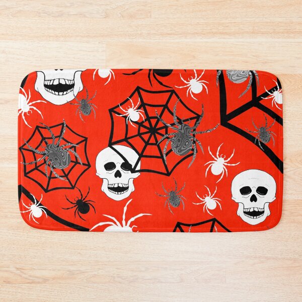 Item preview, Red Halloween Skulls And Spider Web designed and sold by Sartoris Art.