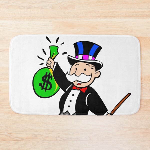 Item preview, Monopoly Man Walking Happily with $ Bag designed and sold by DonVivaldo.