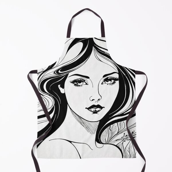 Item preview, Elegant Black and White Woman Portrait designed and sold by Jr-Mensagens.