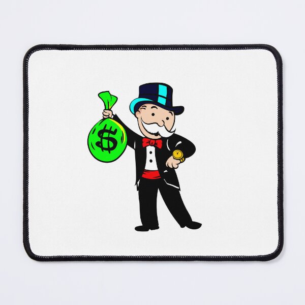 Item preview, Monopoly Man Checking Watch While Holding Bag designed and sold by DonVivaldo.