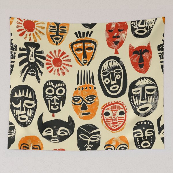 Item preview, African Tiki Motif designed and sold by mittie101.