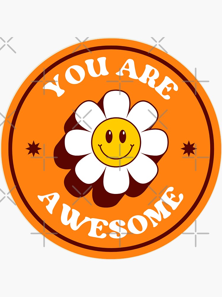 Thumbnail 3 of 3, Sticker, You Are Awesome designed and sold by DesignsbyEH.
