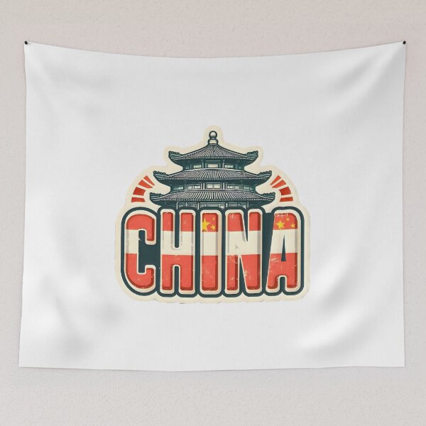 Item preview, China - Vintage, Retro Logo designed and sold by Freewebnuaiart.