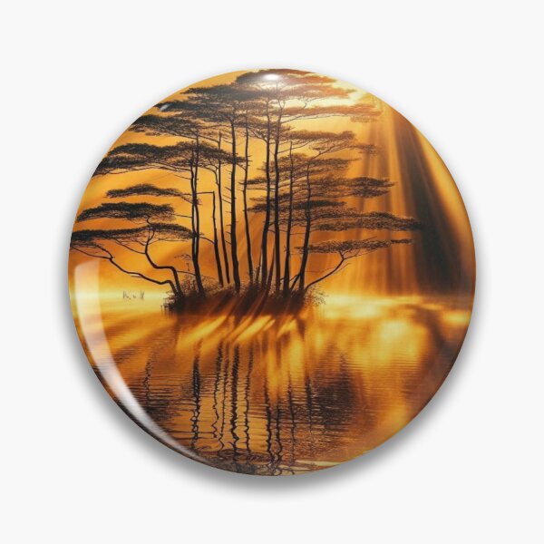 Item preview, Golden water reflections in autumn: magical moments by the water designed and sold by FotoworldEdel.