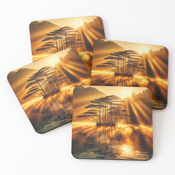 Item preview, Golden water reflections in autumn: magical moments by the water designed and sold by FotoworldEdel.