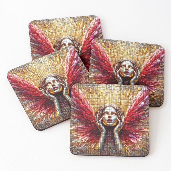 Item preview, Angels - Molten gold and silver Rainbow mosaic designed and sold by ZulryLifestyles.