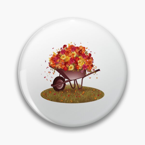 Item preview, wheelbarrow flowers  designed and sold by reillybarrett.
