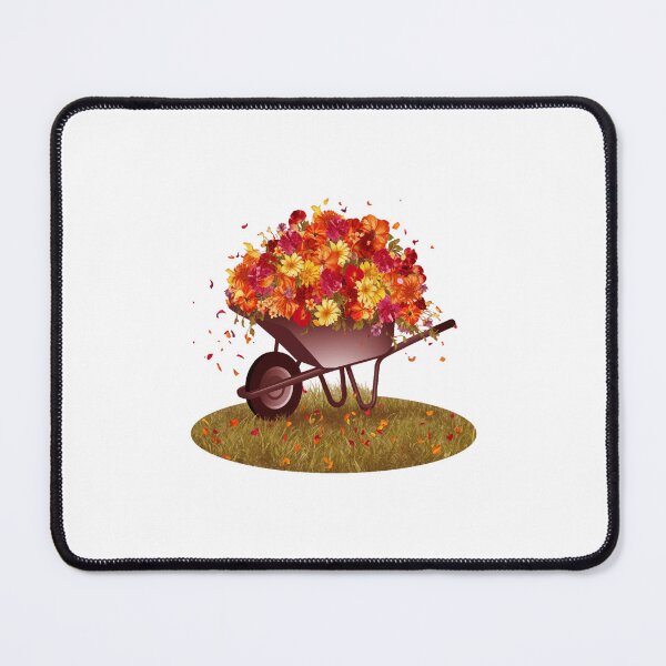 Item preview, wheelbarrow flowers  designed and sold by reillybarrett.