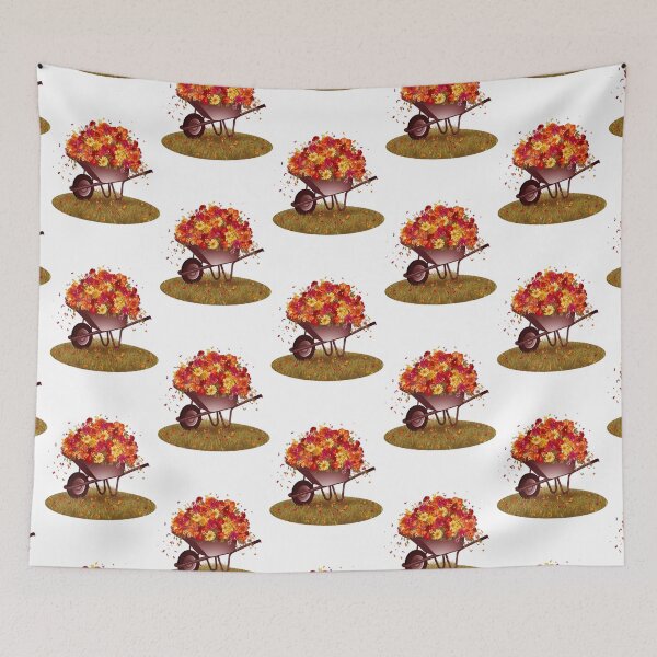 Item preview, wheelbarrow flowers  designed and sold by reillybarrett.