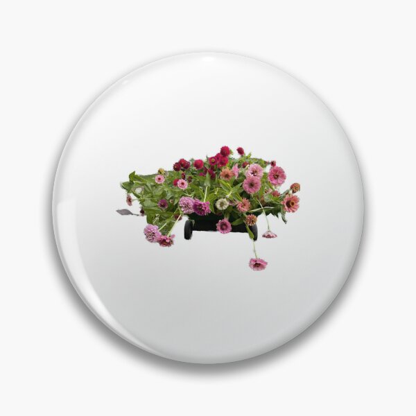 Item preview, Wheelbarrow full of Zinnia Flowers Active  designed and sold by reillybarrett.